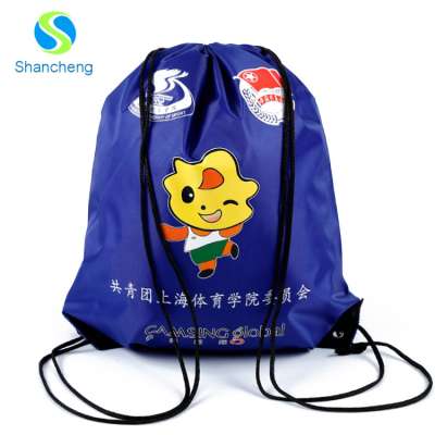 Custom nice quality waterproof polyester drawstring bag