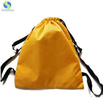 Cheap price high quality custom drawstring kids polyester sports backpack bag