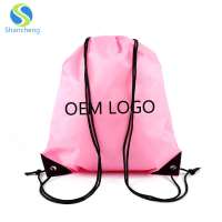 China factory hot sale custom colorful polyester silk drawstring bag