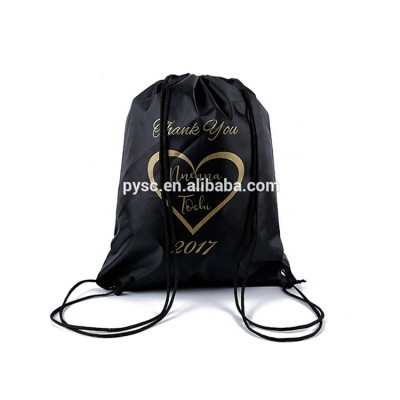 Cheap price promotional bag drawstring small polyester drawstring bag