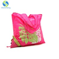 promotional Personal Printed Polyester Recycled Foldable Drawstring Bag