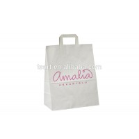 custom flat handle kraft paper bag