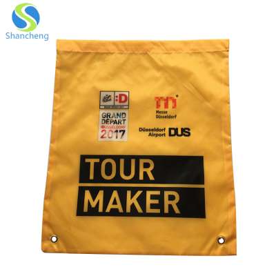 Promotional polyester basketball drawstring shoe bags