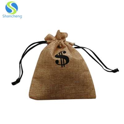 Wholesale Promotional Price Jute Drawstring Bag Small Drawstring Bags,Jute Bag