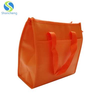 High Quality Fashion Foldable Insulated Lunch Bag Picnic Cooler non woven bag for shopping