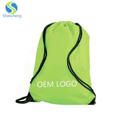 New Wholesale Cheap Promotional polyester Drawstring Bag